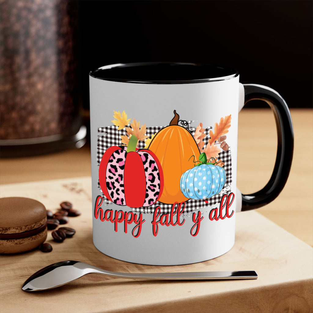 Happy Fall Yall Leopard 229#- fall-Mug / Coffee Cup
