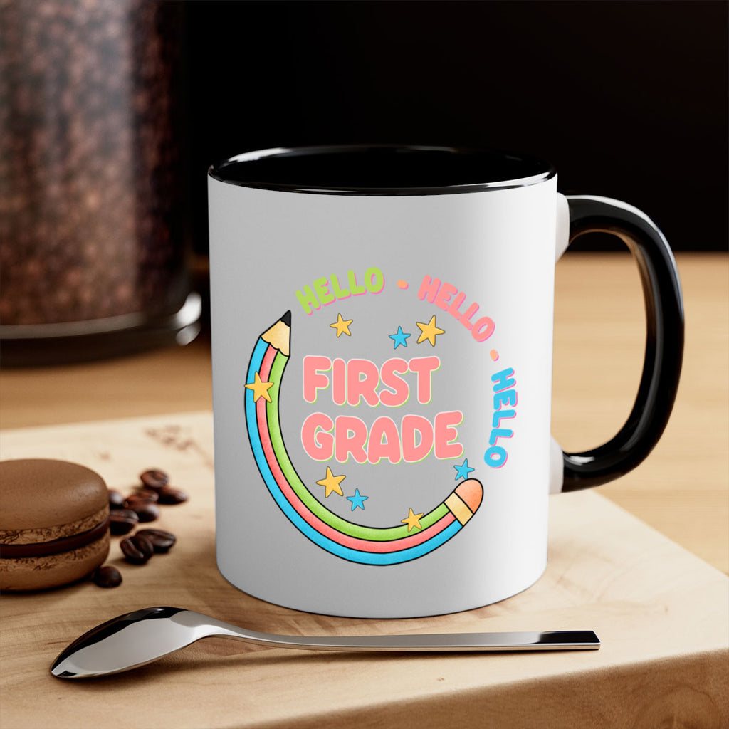 Hello 1st Grade Pencil 15#- First Grade-Mug / Coffee Cup