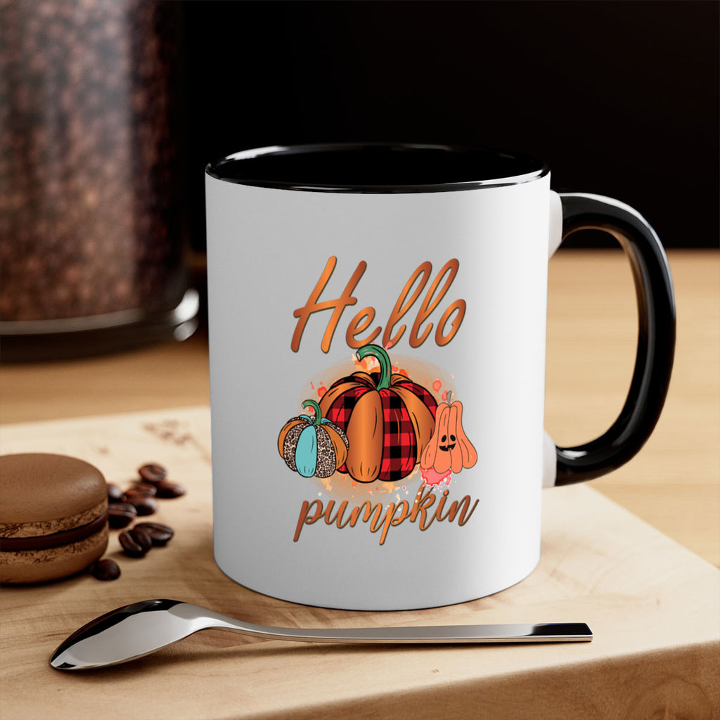 Hello Pumpkin 284#- fall-Mug / Coffee Cup