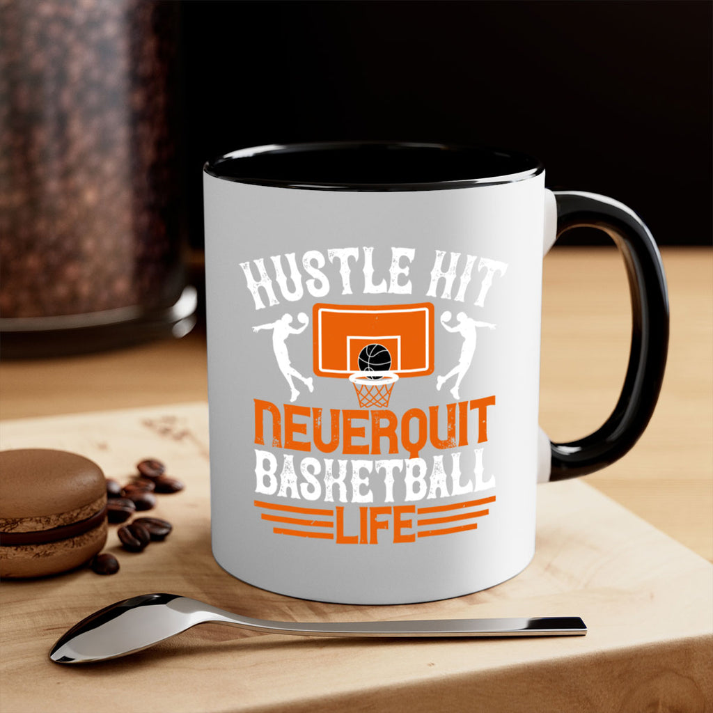 Hustle hit Never quit basketball life 2266#- basketball-Mug / Coffee Cup