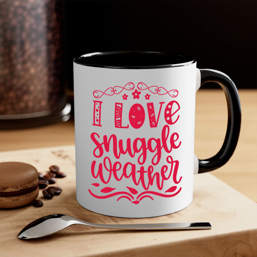 I Love Snuggle Weather 338#- fall-Mug / Coffee Cup
