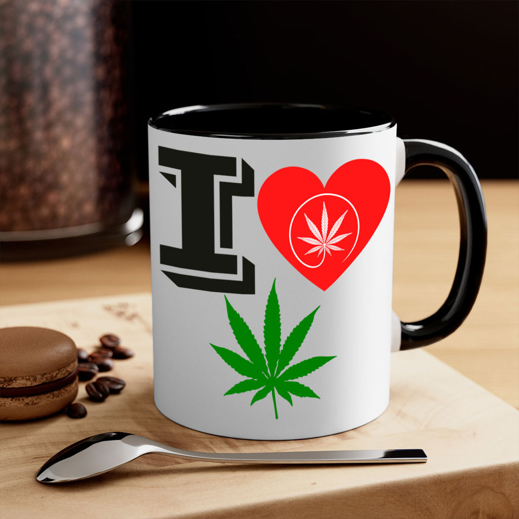 I love Cannabis heart 126#- marijuana-Mug / Coffee Cup