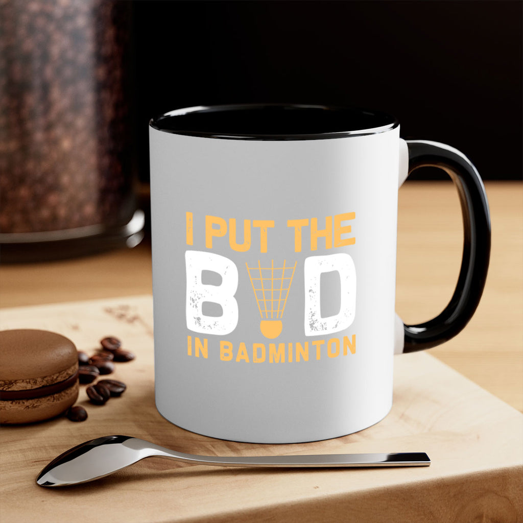 I put the 1097#- badminton-Mug / Coffee Cup