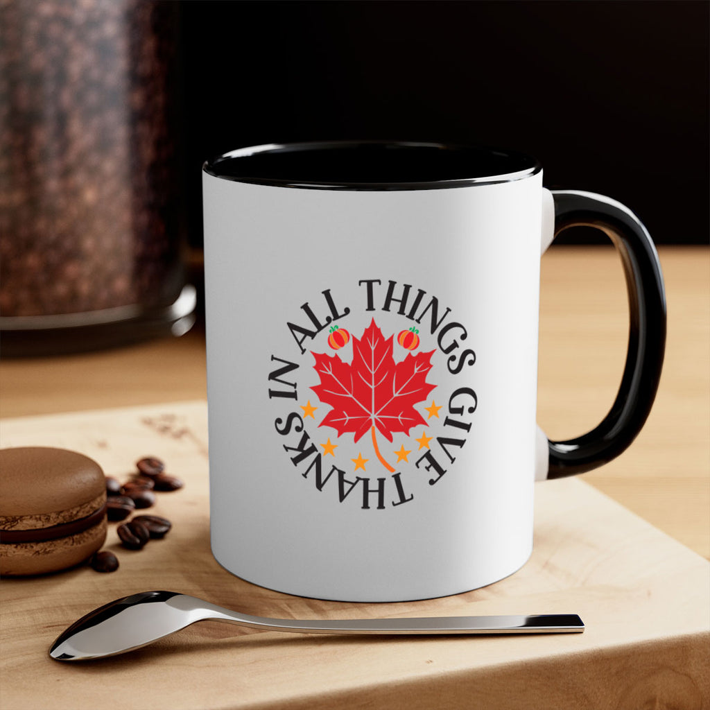 Inallthingsgivethanks 353#- fall-Mug / Coffee Cup
