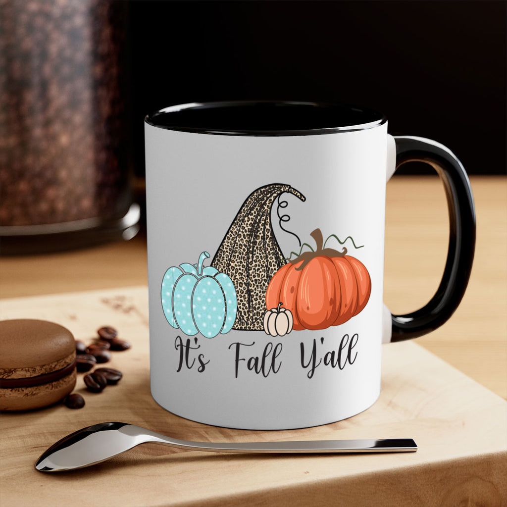 It s Fall Y all Pumpkin 363#- fall-Mug / Coffee Cup