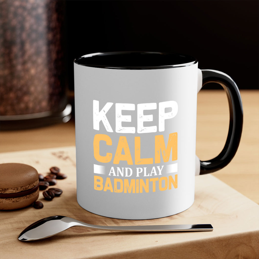 Keep calm 958#- badminton-Mug / Coffee Cup