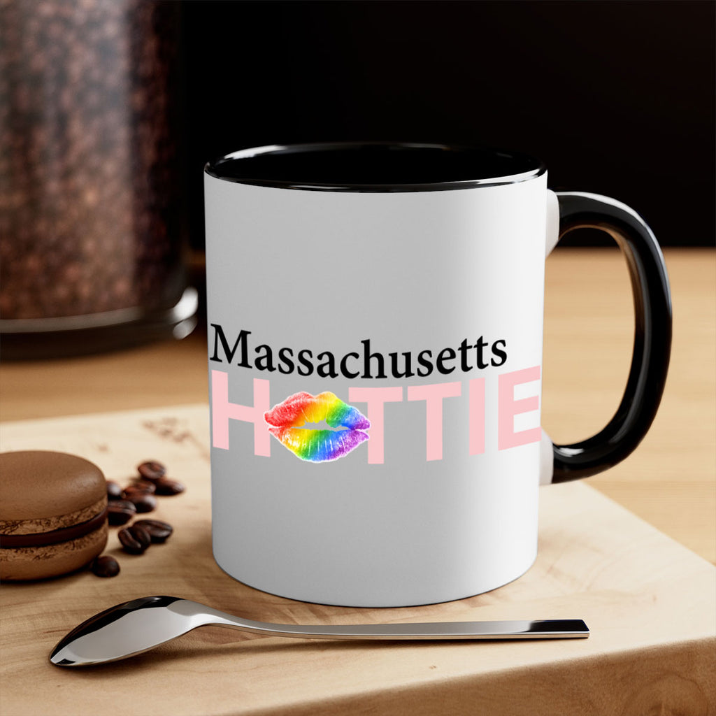 Massachusetts Hottie with rainbow lips 21#- Hottie Collection-Mug / Coffee Cup