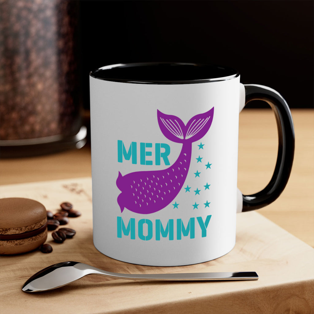 Mer Mommy 342#- mermaid-Mug / Coffee Cup