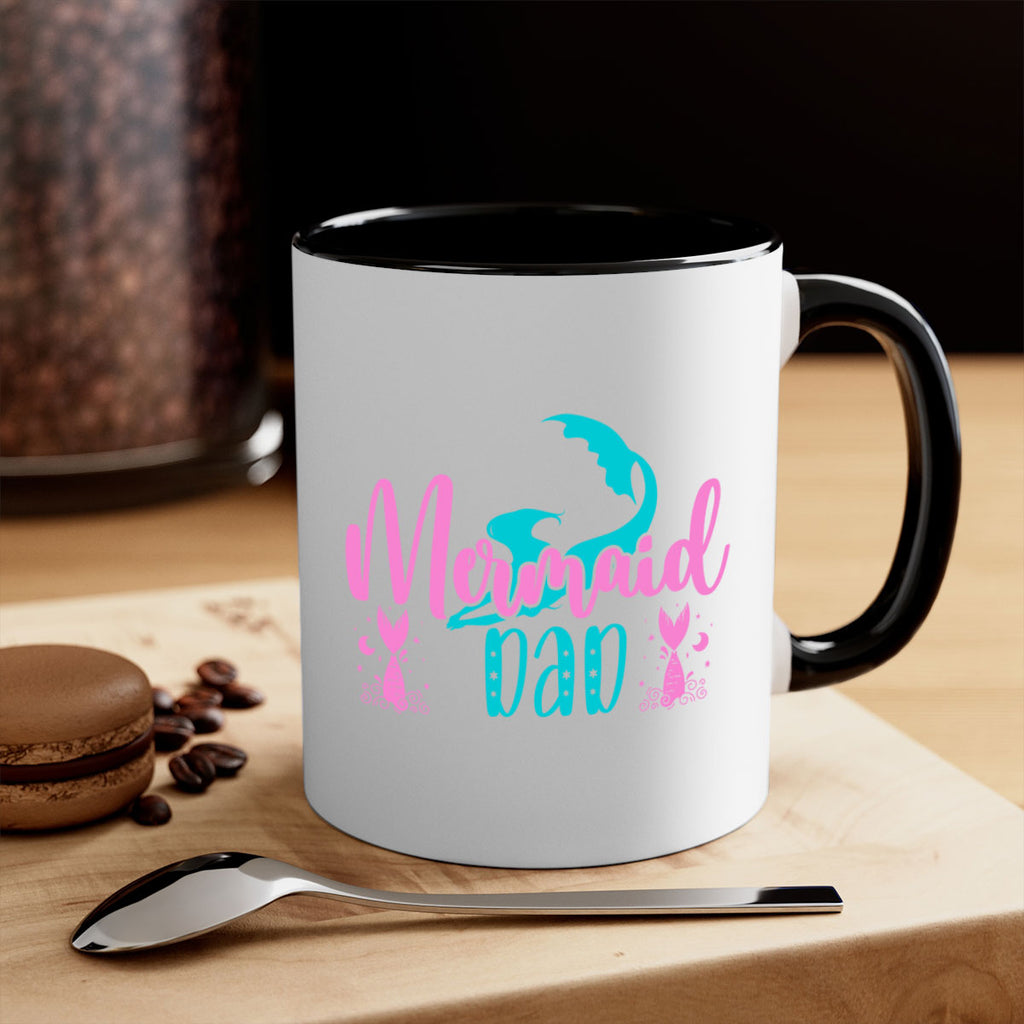 Mermaid Dad 356#- mermaid-Mug / Coffee Cup