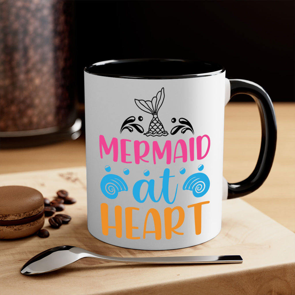 Mermaid at heart Design 396#- mermaid-Mug / Coffee Cup