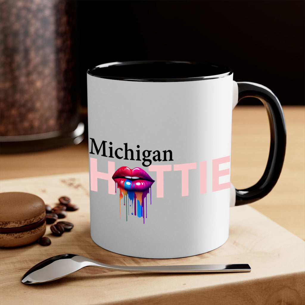 Michigan Hottie with dripping lips 22#- Hottie Collection-Mug / Coffee Cup