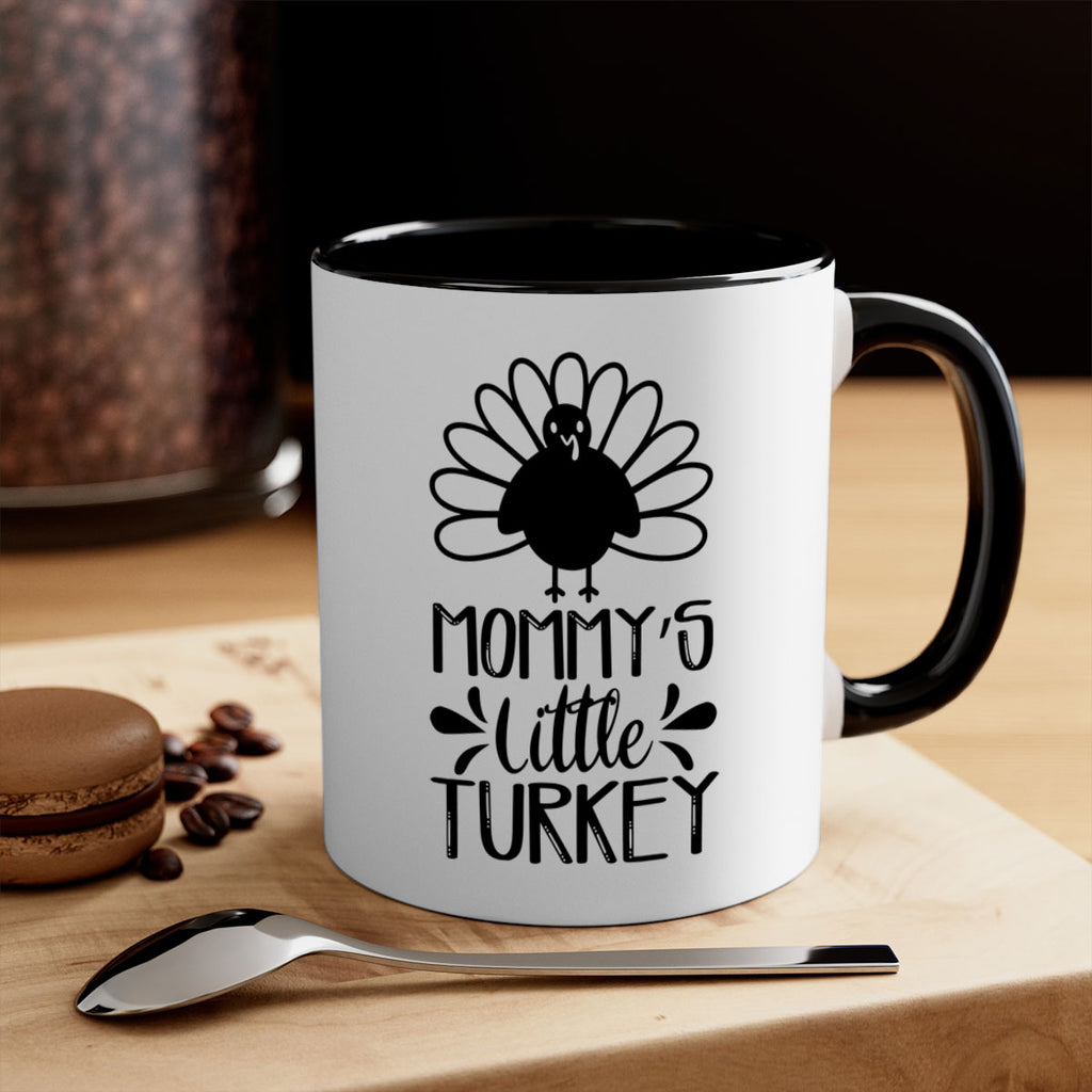 Mommy s Little Turkey 427#- fall-Mug / Coffee Cup