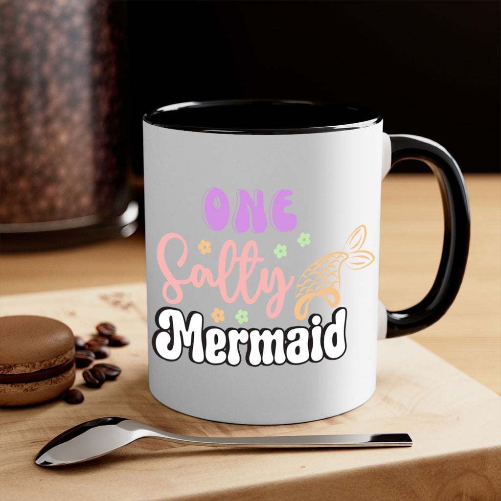 One Salty Mermaid 529#- mermaid-Mug / Coffee Cup