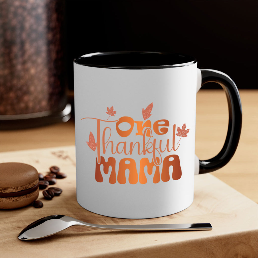 One Thankful Mama 465#- fall-Mug / Coffee Cup