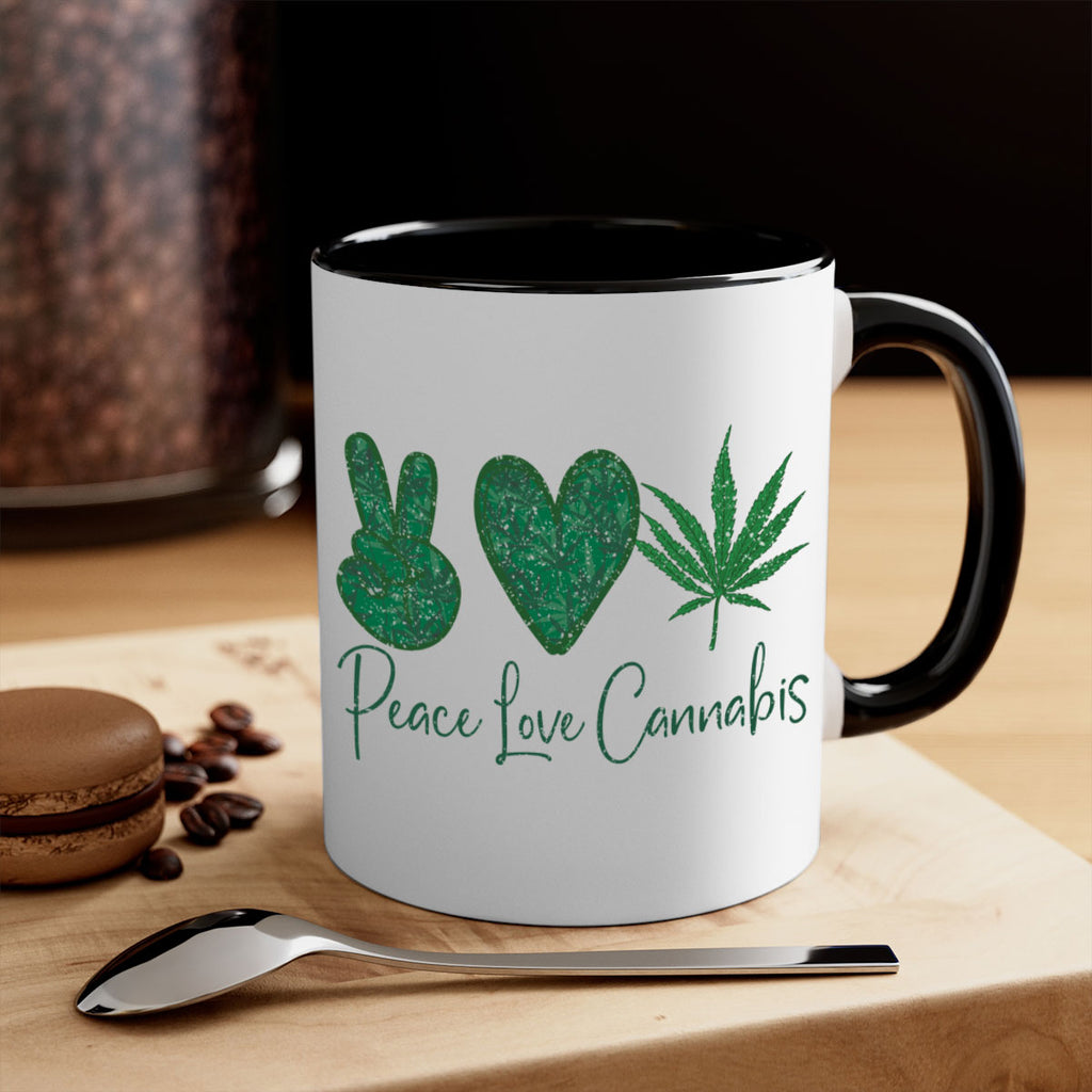 Peace Love Cannabis Sublimation 217#- marijuana-Mug / Coffee Cup