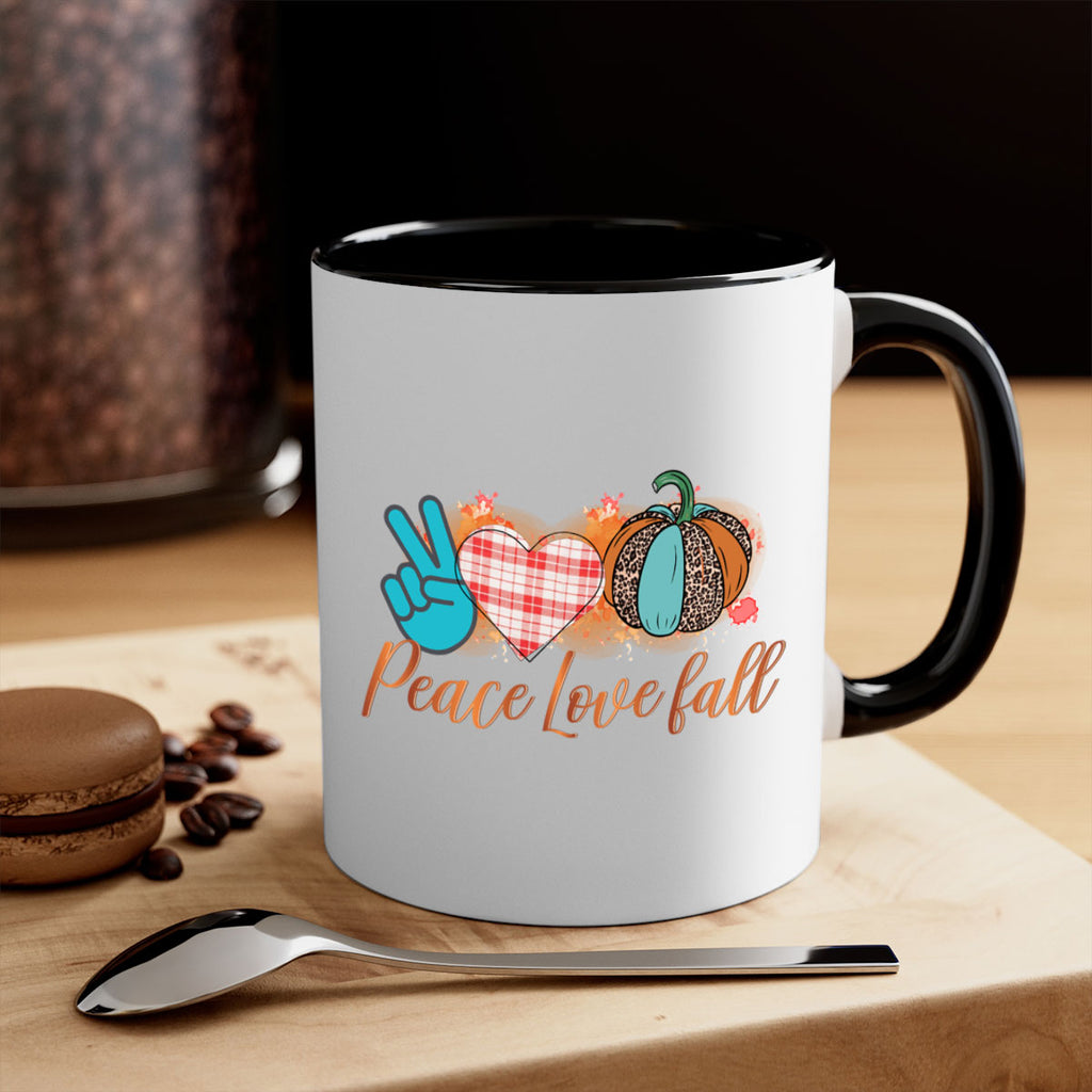 Peace Love Fall 466#- fall-Mug / Coffee Cup