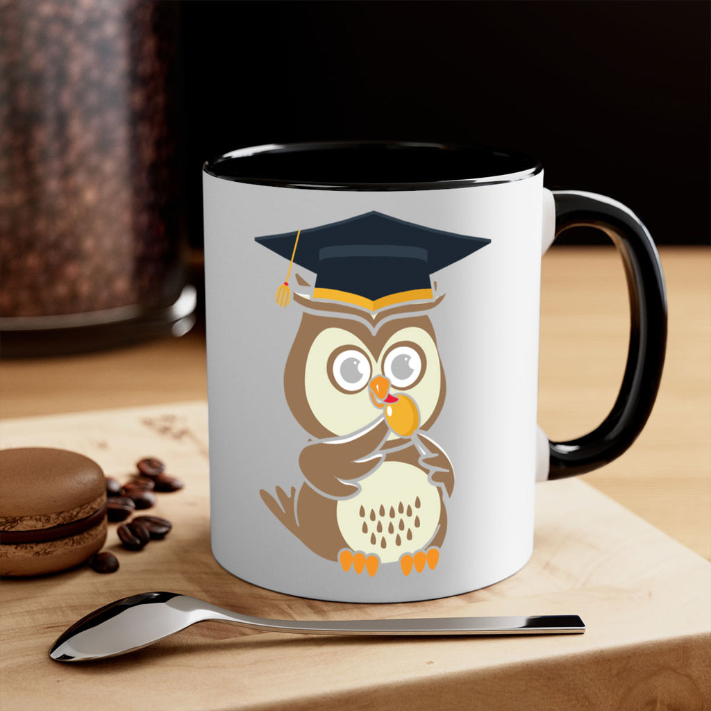 Profesor Owl Licks Candy A TurtleRabbit 17#- owl-Mug / Coffee Cup