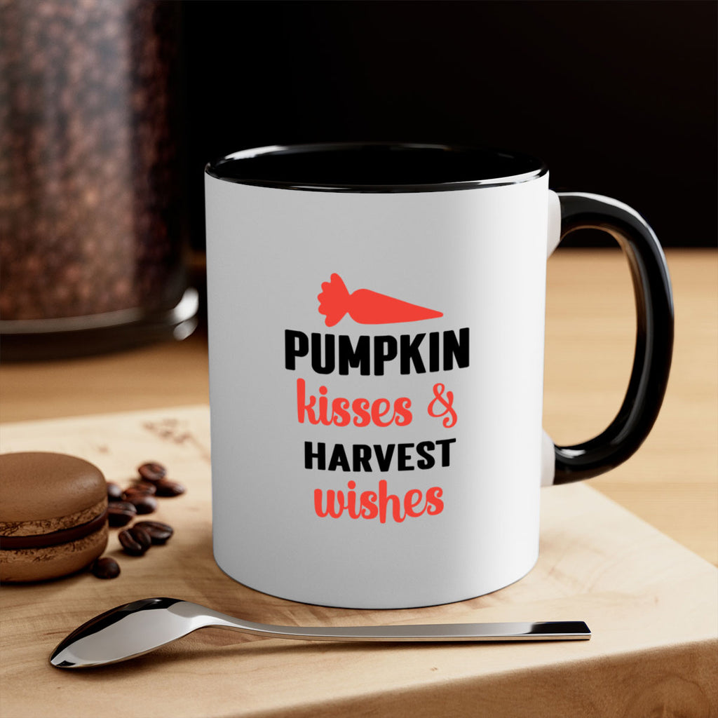 Pumpkin kisses harvest wishes 524#- fall-Mug / Coffee Cup