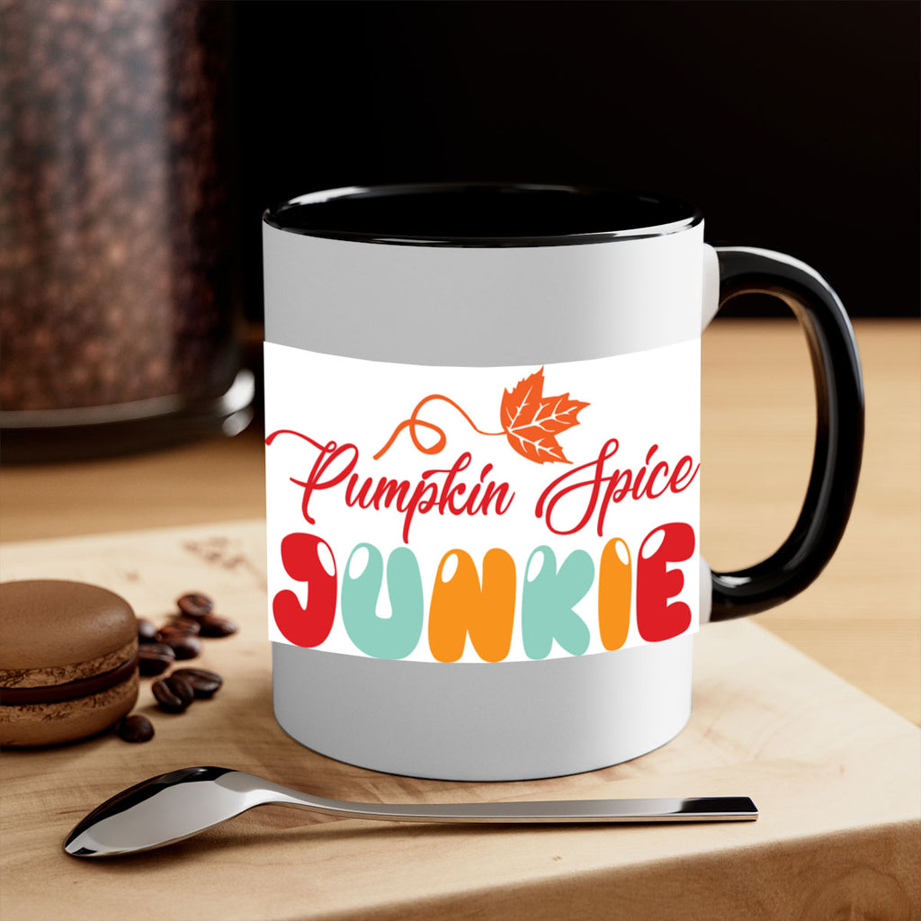 PumpkinSpiceJunkiedesign 569#- fall-Mug / Coffee Cup