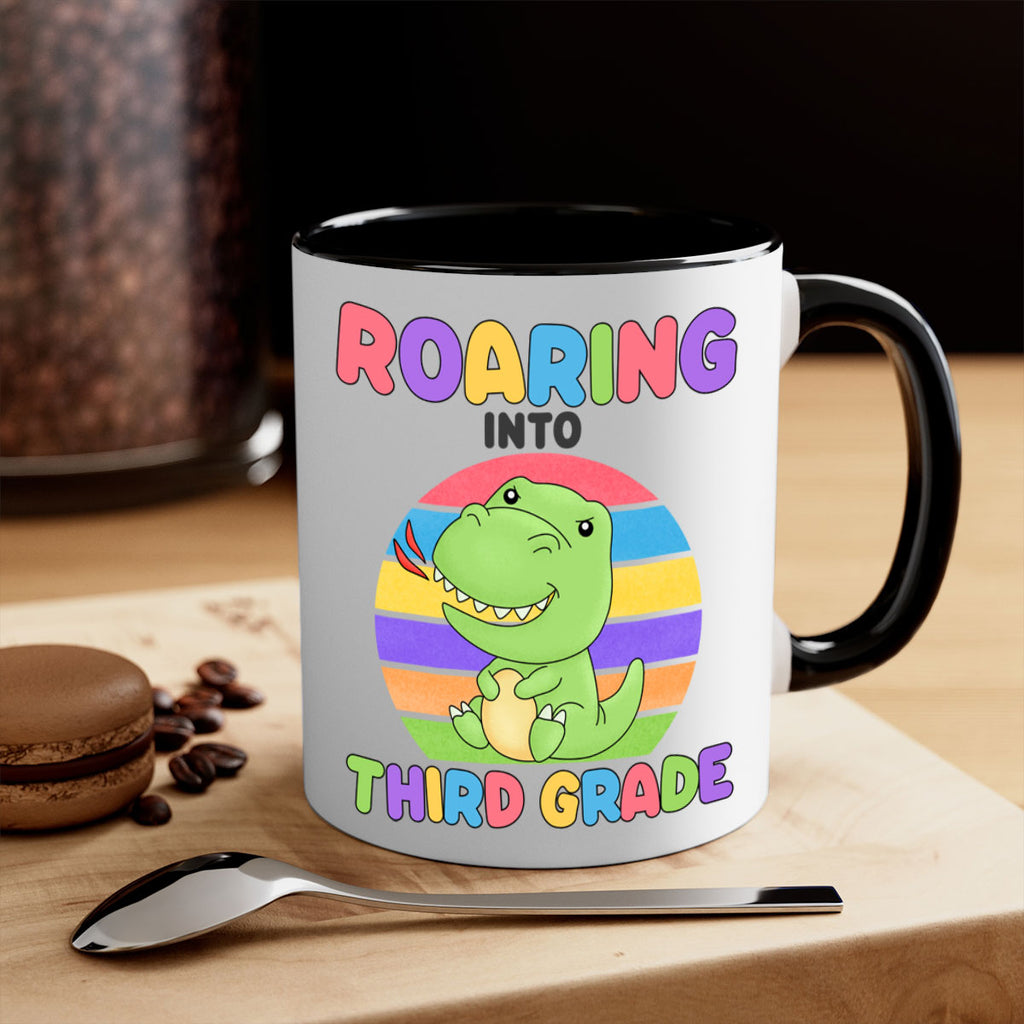 Roaring to 3rd Grade Trex 23#- Third Grade-Mug / Coffee Cup