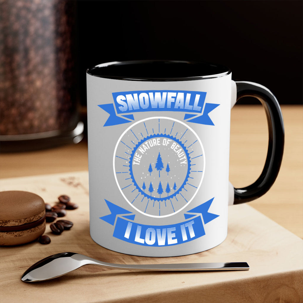 Snowfall Winter 373#- winter-Mug / Coffee Cup