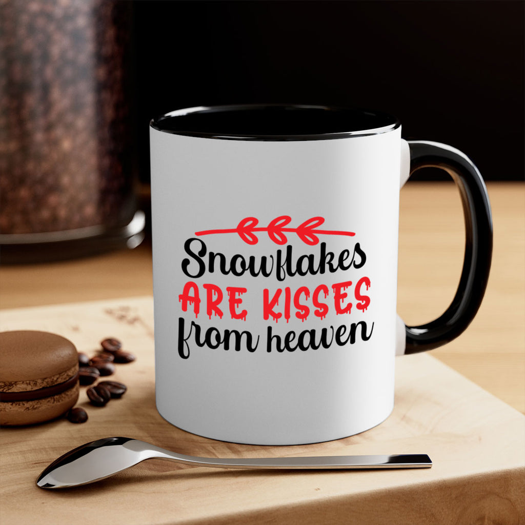 Snowflakes are kisses from heaven 376#- winter-Mug / Coffee Cup