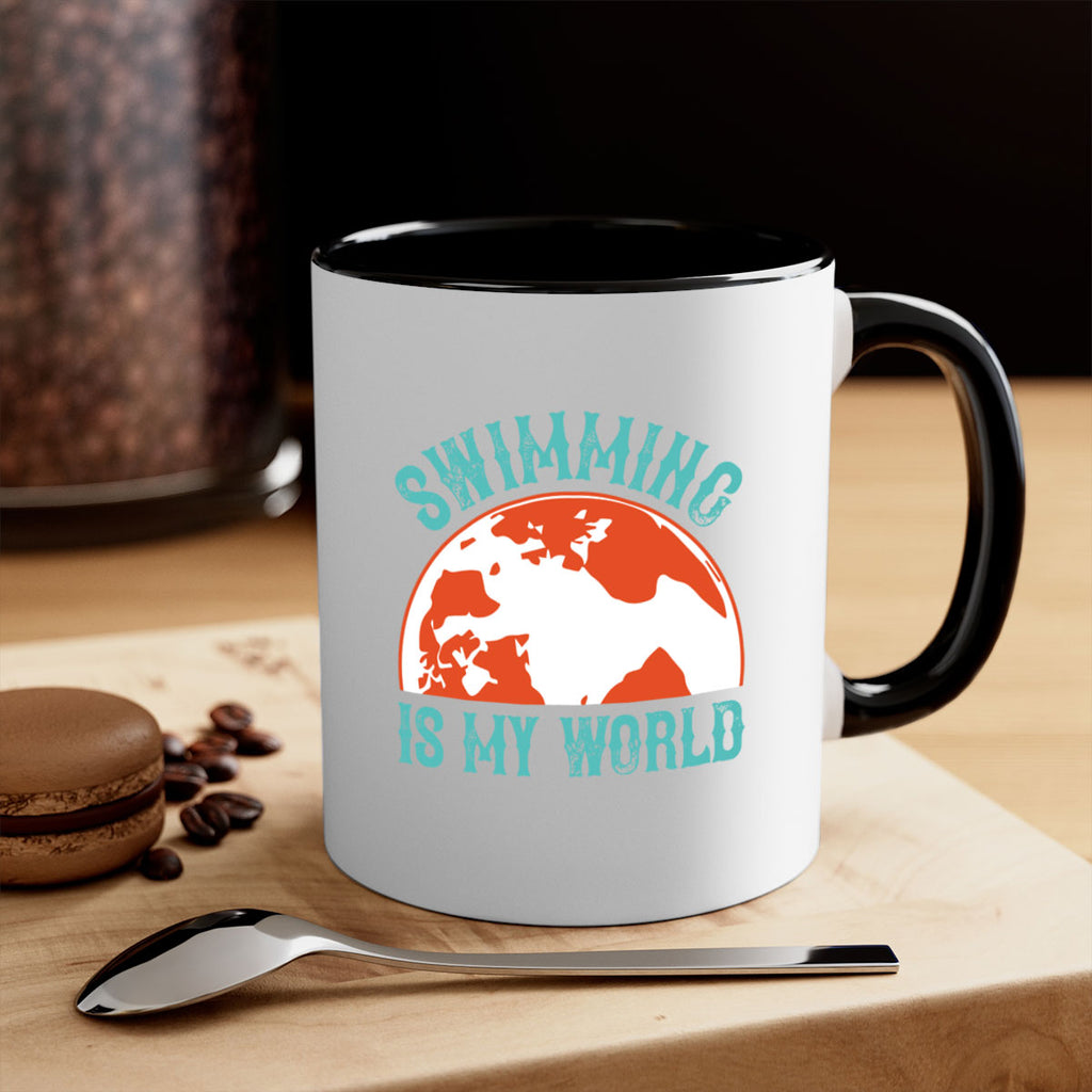 Swimming is my world 380#- swimming-Mug / Coffee Cup