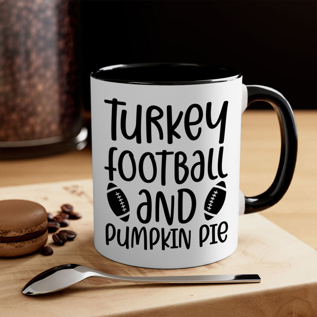 Turkey Football And Pumpkin Pie 622#- fall-Mug / Coffee Cup