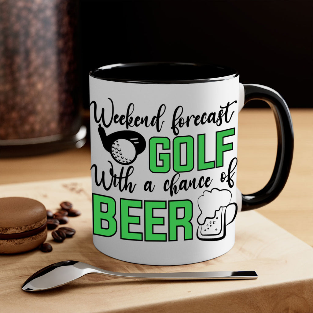 Weekend forecast With a chance of beer 109#- golf-Mug / Coffee Cup