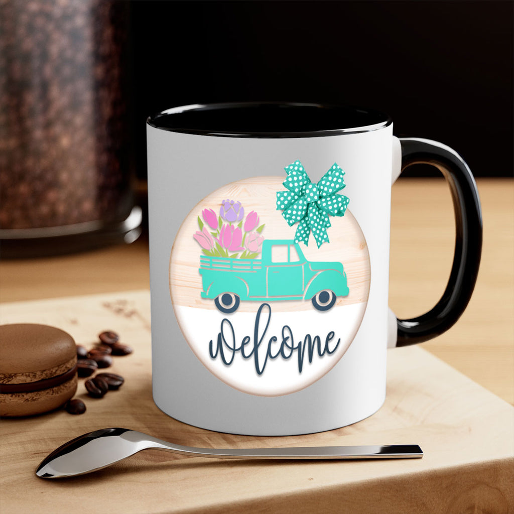 Welcome spring truck Mockup578#- spring-Mug / Coffee Cup