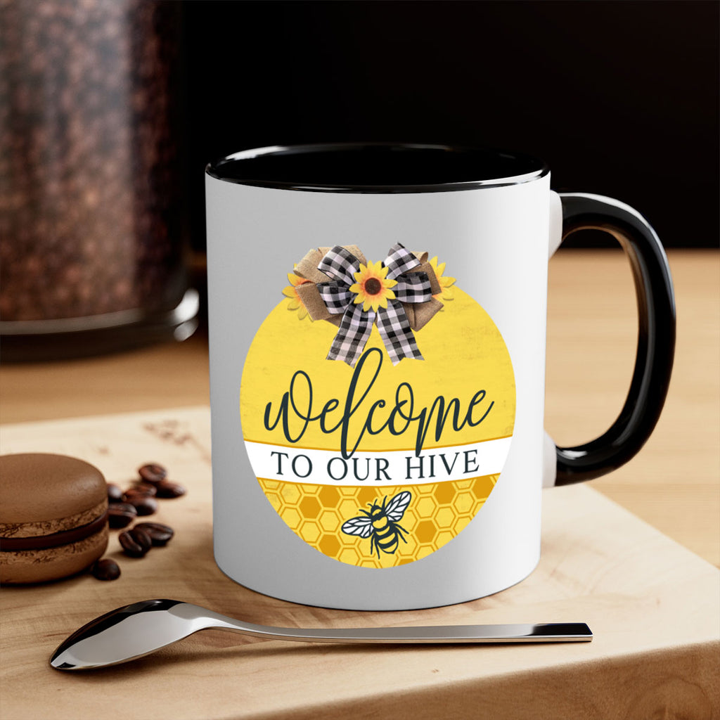 Welcome to our Hive complete yellow Mockup589#- spring-Mug / Coffee Cup