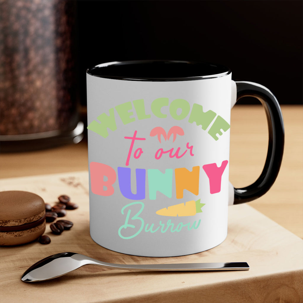 Welcome to our bunny burrow588#- spring-Mug / Coffee Cup