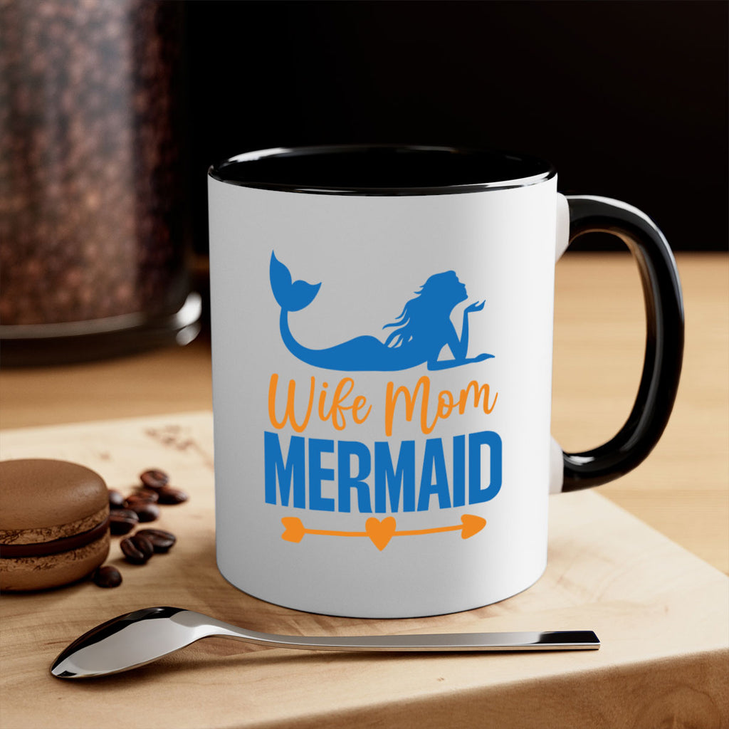 Wife Mom Mermaid 673#- mermaid-Mug / Coffee Cup
