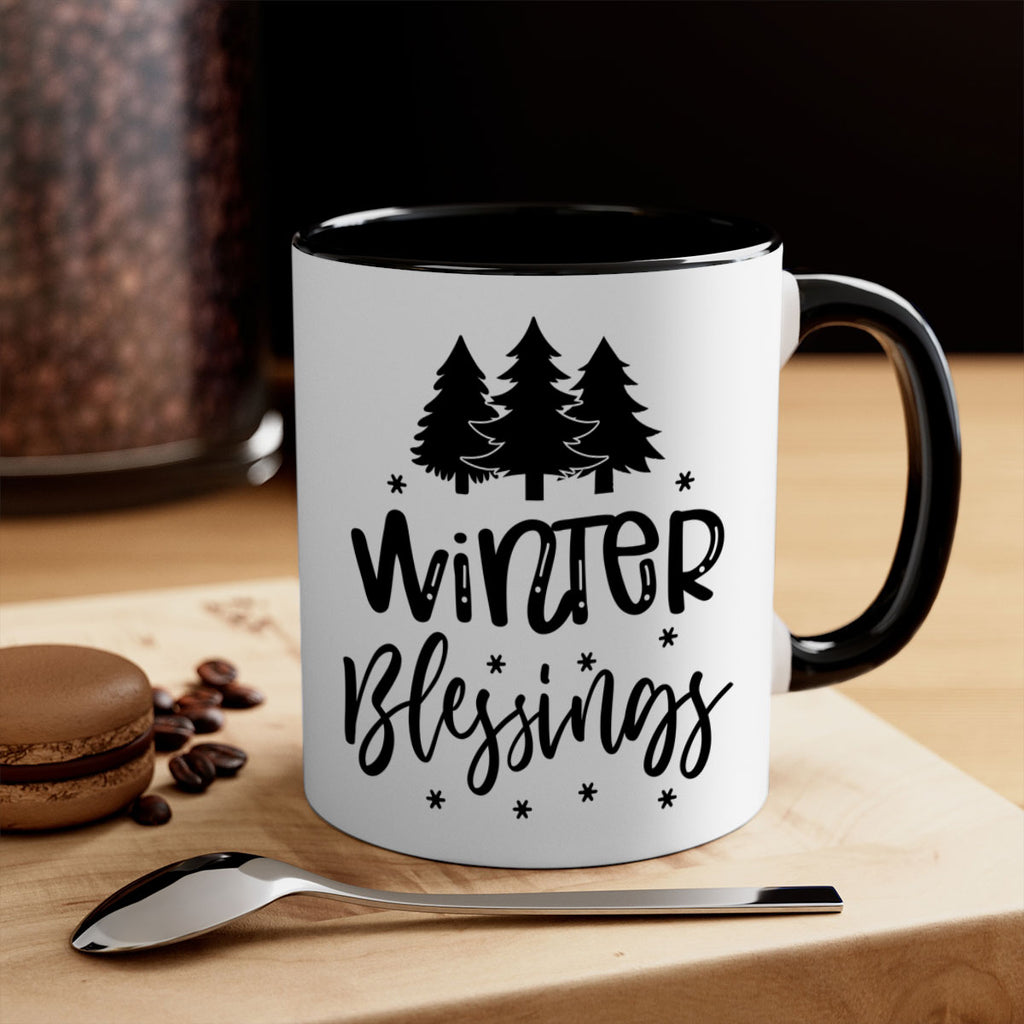 Winter Blessings 489#- winter-Mug / Coffee Cup