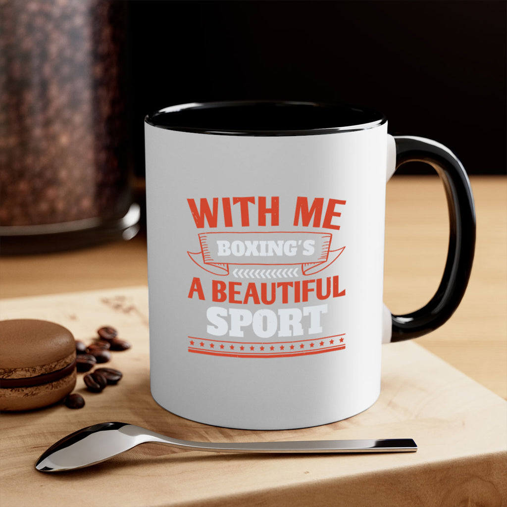 With me boxings a beautiful sport 1736#- boxing-Mug / Coffee Cup