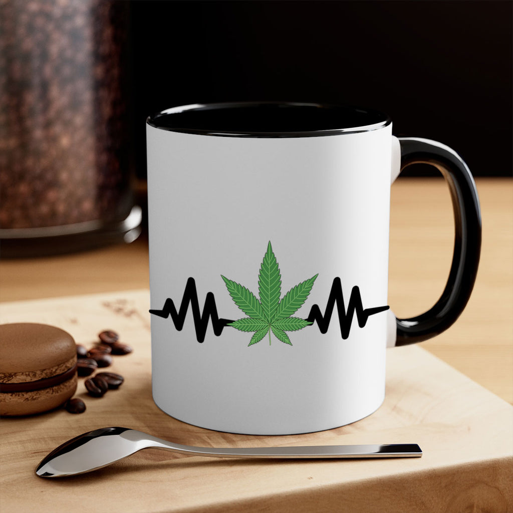 cannabis heartbeat 46#- marijuana-Mug / Coffee Cup