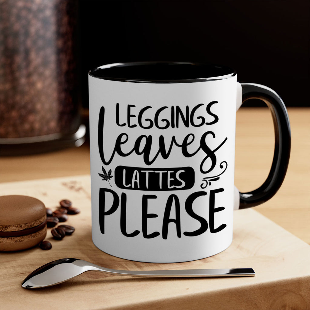 leggings leaves lattes please 396#- fall-Mug / Coffee Cup