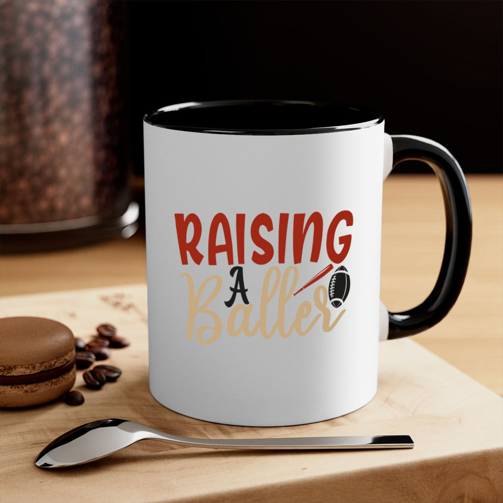 raising a baller 2278#- softball-Mug / Coffee Cup