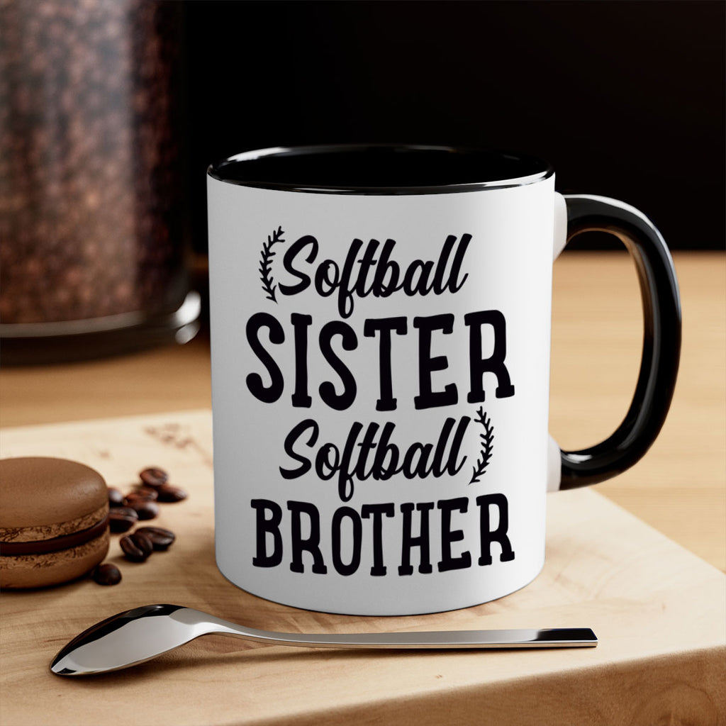 softball sister softball brother 2273#- softball-Mug / Coffee Cup