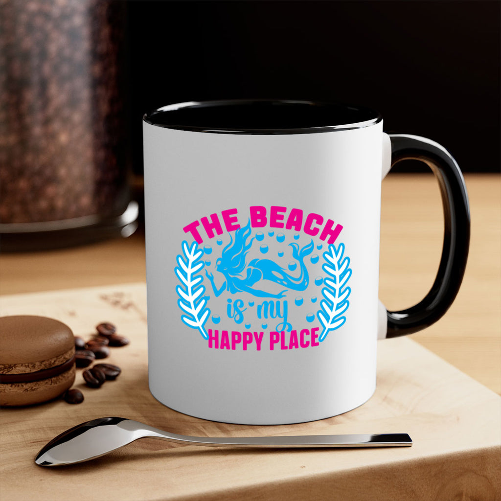 the beach is my happy place 626#- mermaid-Mug / Coffee Cup