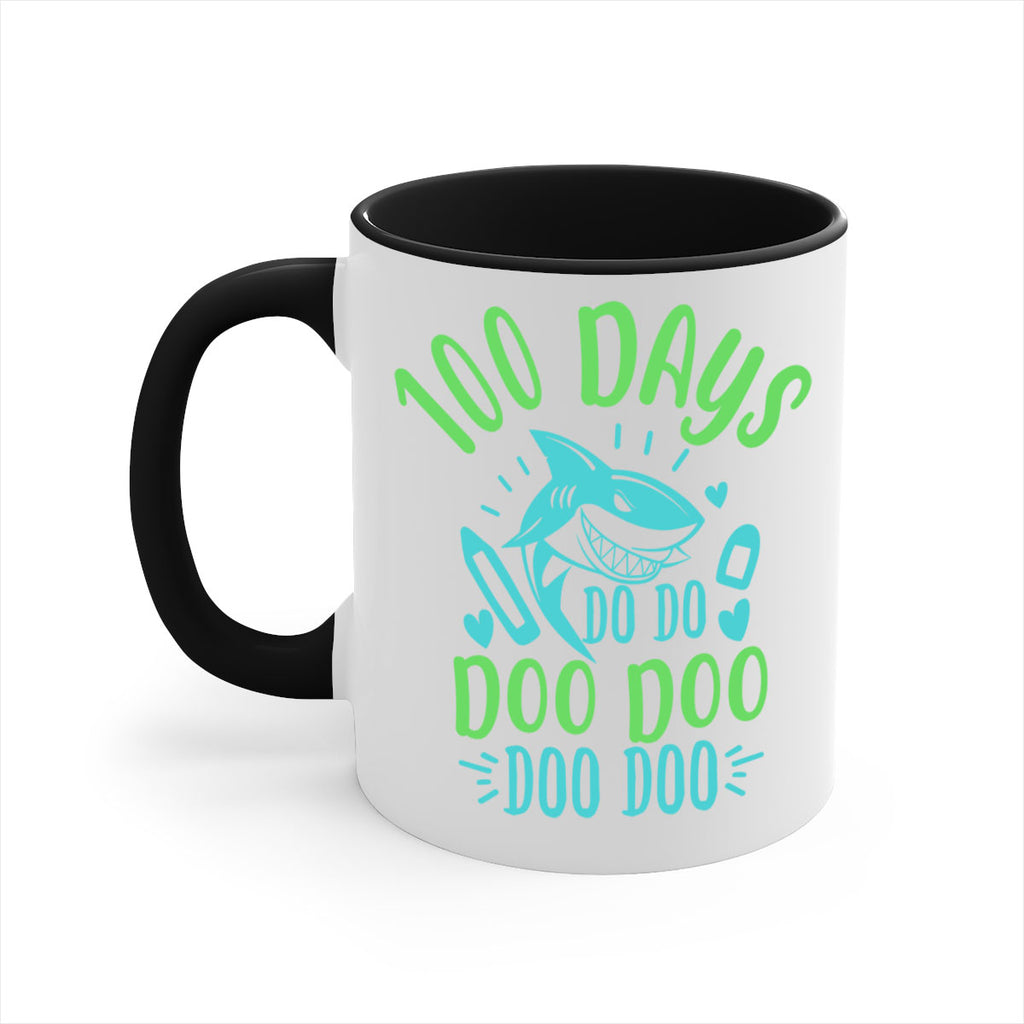 100 days shark doo doo 21#- 100 days-Mug / Coffee Cup