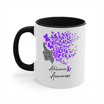 Alzheimers Awareness Shirt Alzheimers Purple Butterflies 24#- alzheimers-Mug / Coffee Cup