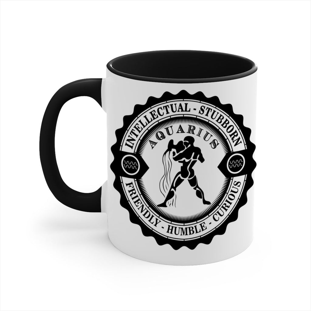 Aquarius balck 44#- zodiac-Mug / Coffee Cup