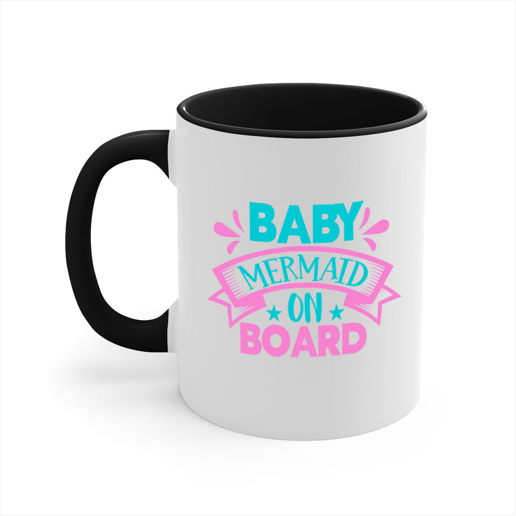 Baby Mermaid On Board 27#- mermaid-Mug / Coffee Cup