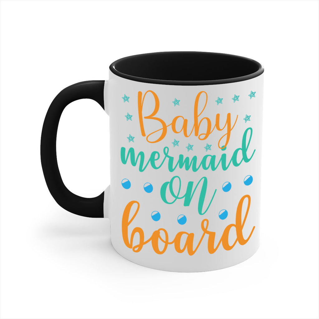 Baby Mermaid on Board 40#- mermaid-Mug / Coffee Cup