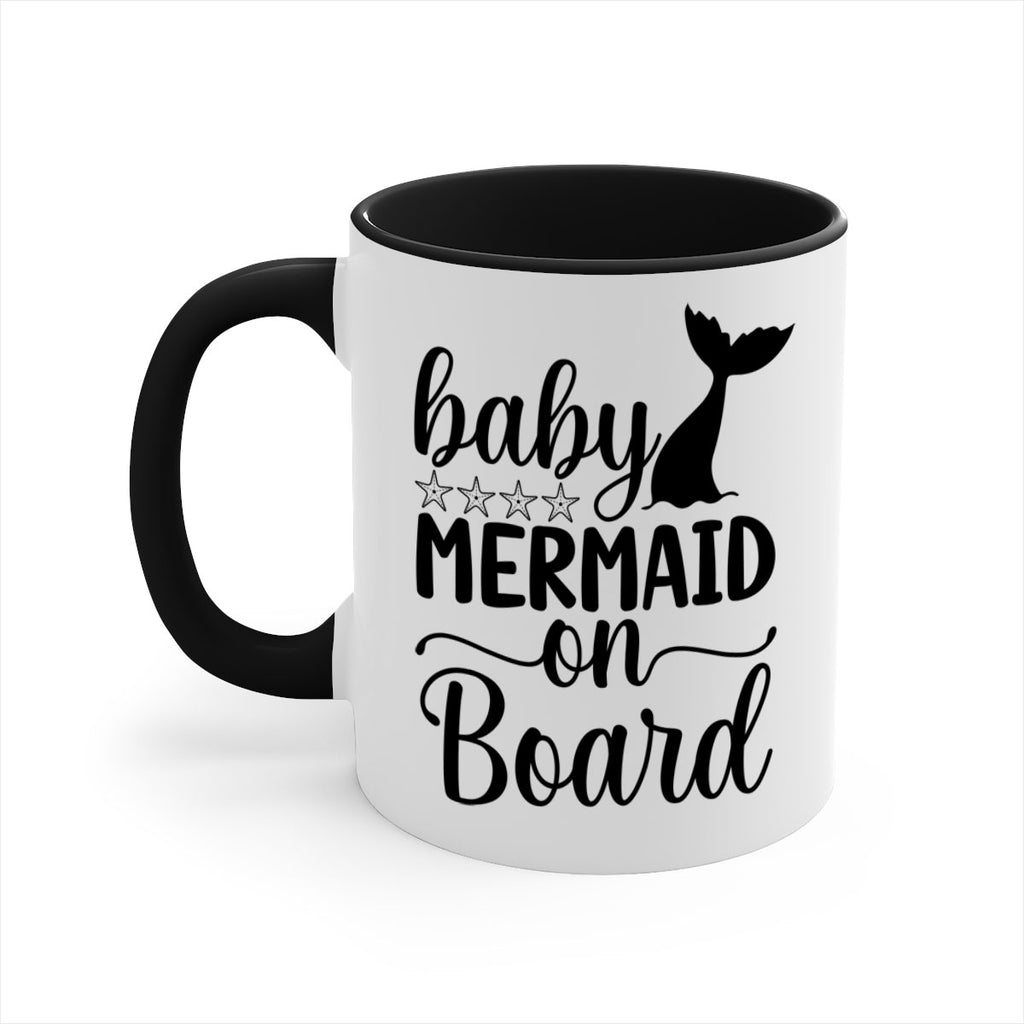 Baby mermaid on board 36#- mermaid-Mug / Coffee Cup