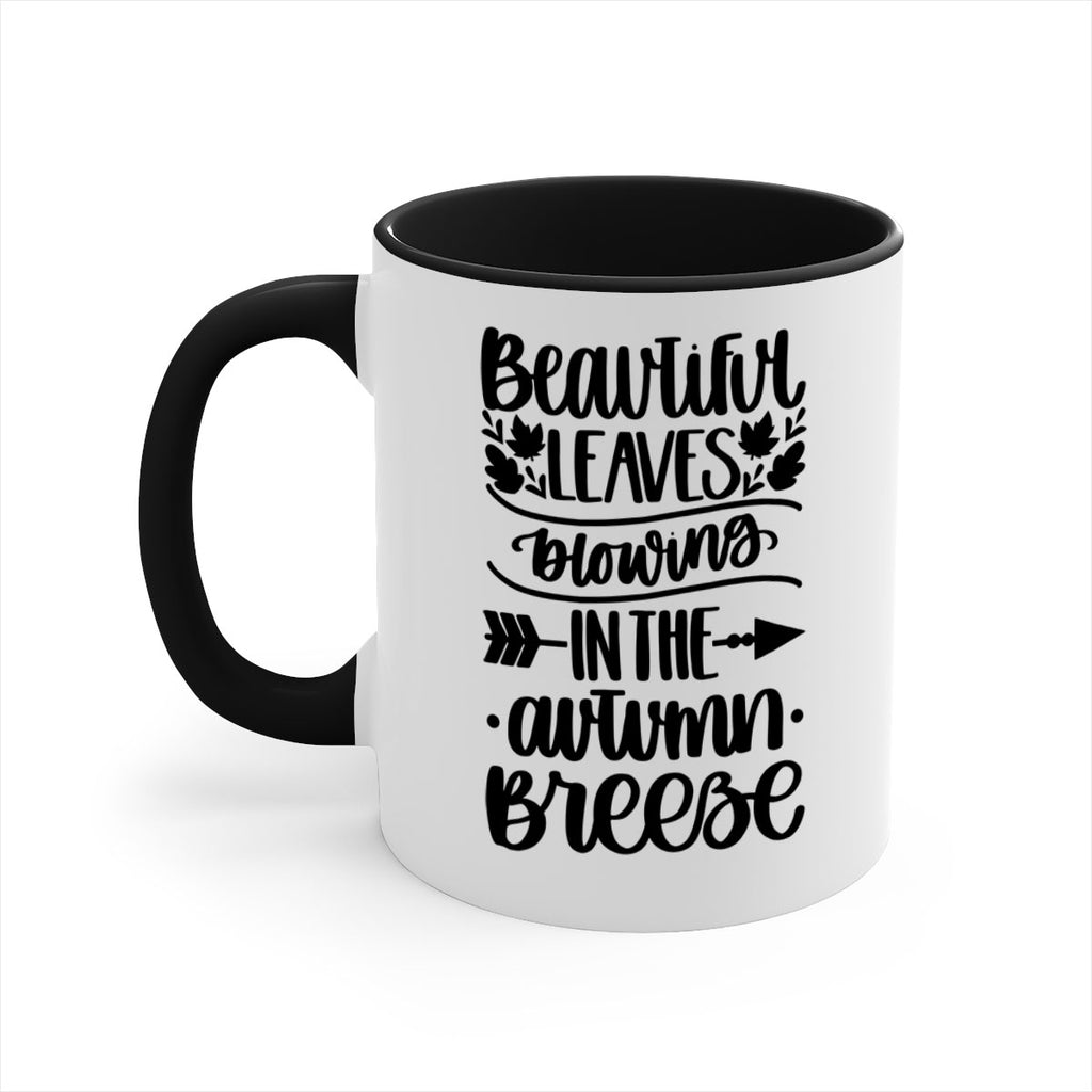 Beautiful Leaves Blowing In The Autumn Breeze 479#- fall-Mug / Coffee Cup