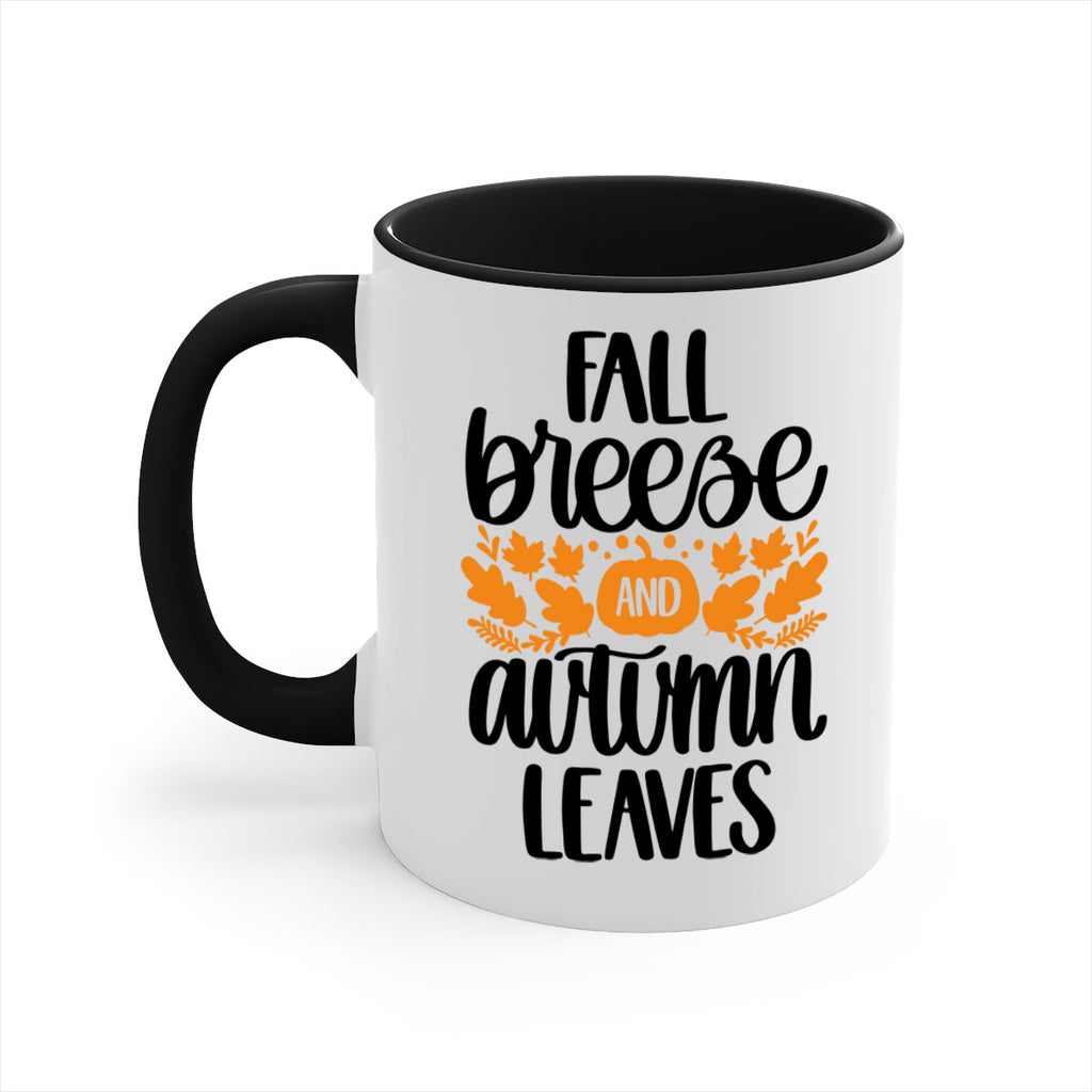 Fall Breezy And Autumn Leaves 482#- fall-Mug / Coffee Cup