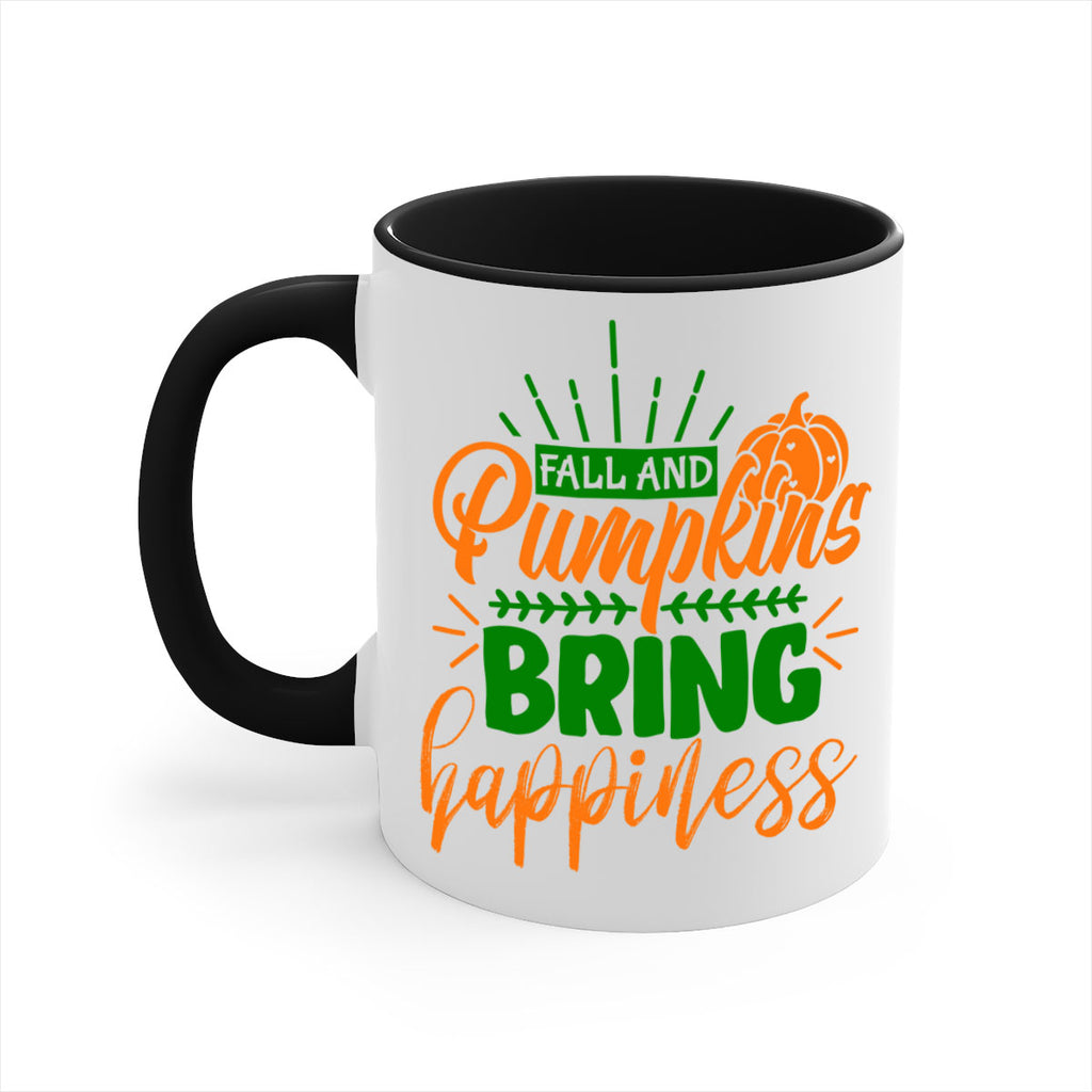 Fall and Pumpkins Bring Happiness 85#- fall-Mug / Coffee Cup