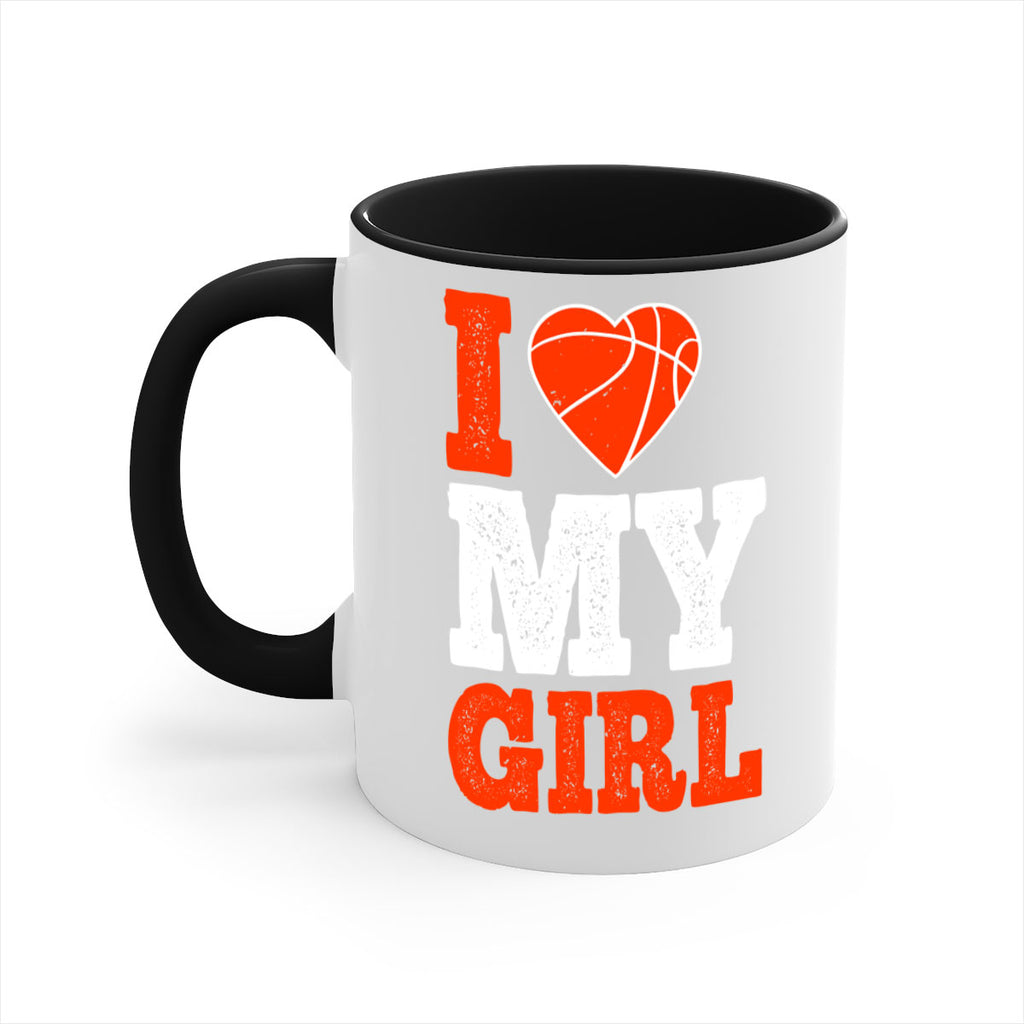 I love my girl 1107#- basketball-Mug / Coffee Cup